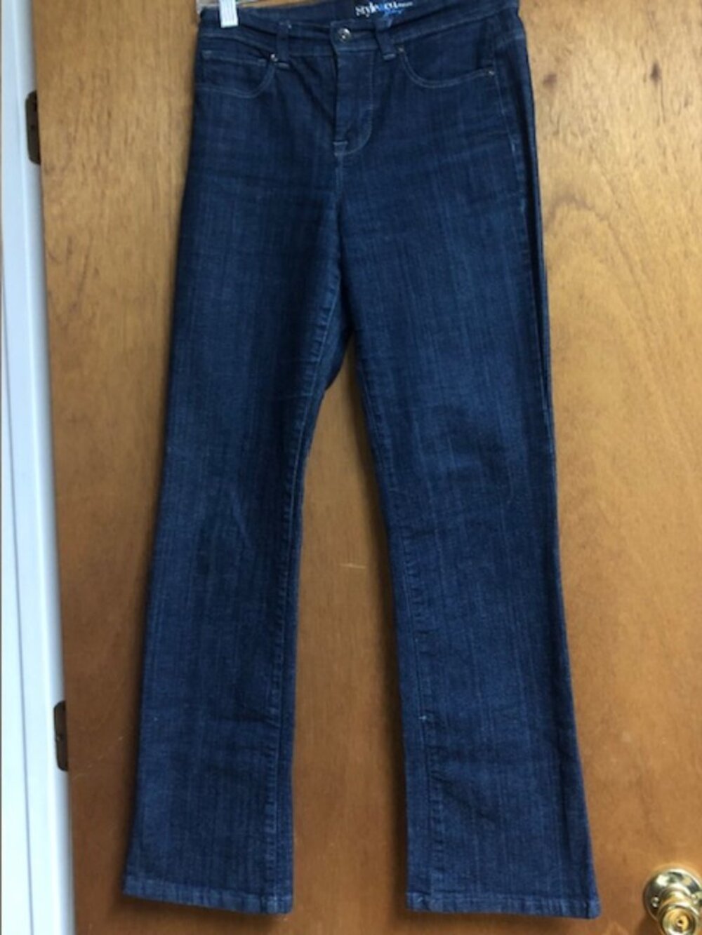 Style & Co Straight Leg Denim Jeans Tummy Control Size 4P